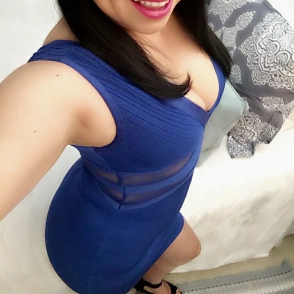 Super Sexy Wow Couture Royal Blue dress - Picture 2 of 5